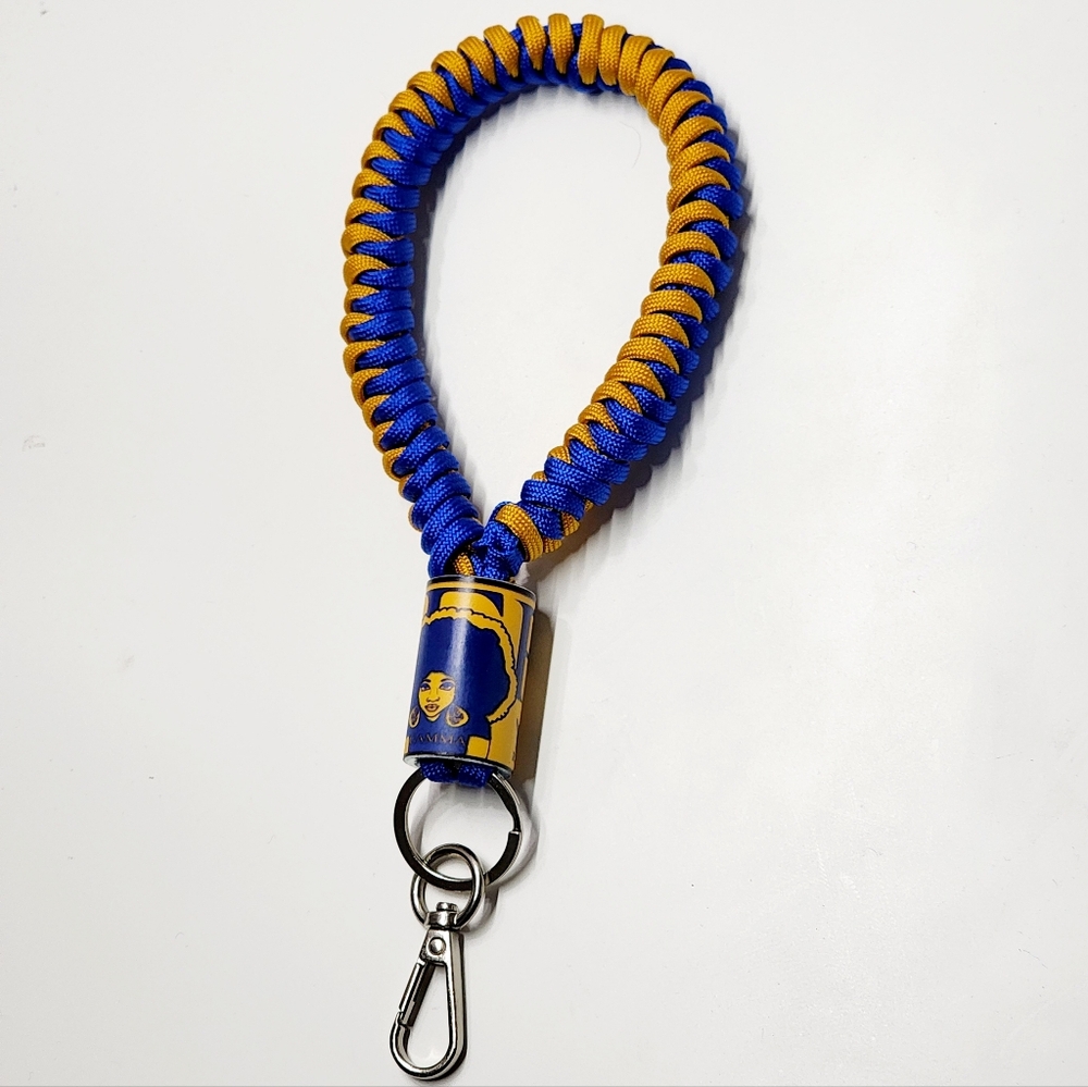 Sigma Gamma Rho Sorority Durable Wristlet Keychain Wrist Lanyard Fob Keychain - Picture 3 of 4